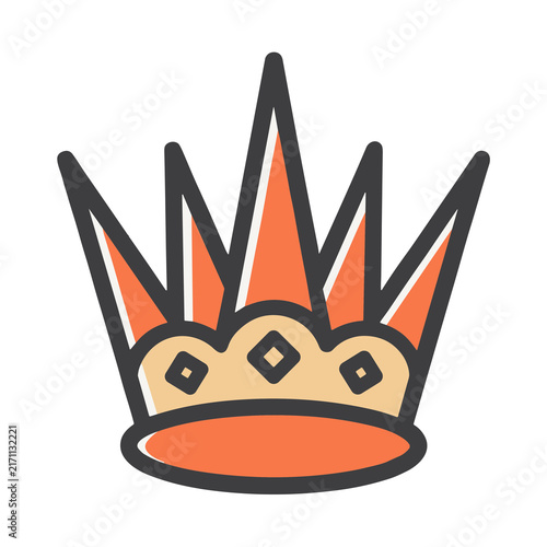 Canvas Print Crown icon