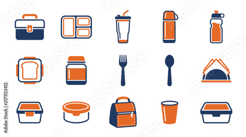 Minimalist School Lunch Typography Vector Design