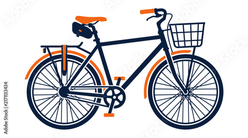 Student Bicycle Vector Design Template