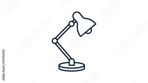 Study Desk Lamp Editable Vector Design