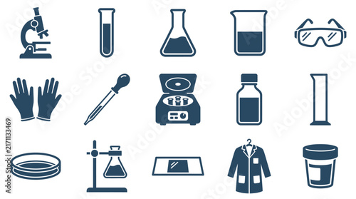 Flat Design University Laboratory Editable Vector Graphic