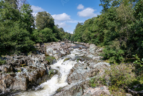 waterfall in the mountains