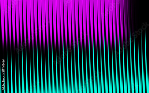 Abstract neon vertical lines background with purple and cyan gradient light effects.