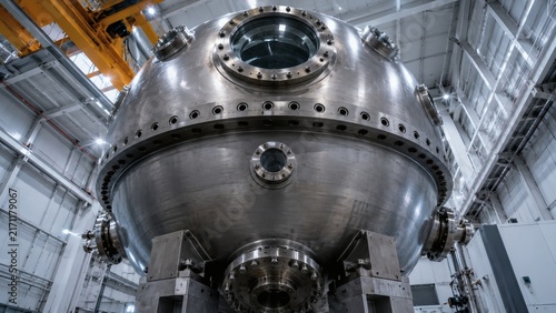 Monumental Low Angle View of Deep Submergence Spherical Titanium Capsule