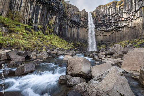 Wasserfall im Skaftafell Nationalpark in Island