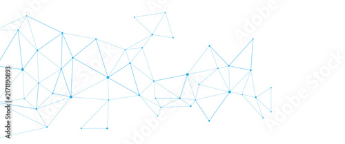 Vector digital futuristic technological with connection with global lines and dots abstract background