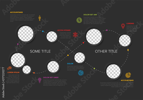 This infographic template features an infinity loop design for business data. Use this infinity loop infographic template to display your creative infographic and process steps.