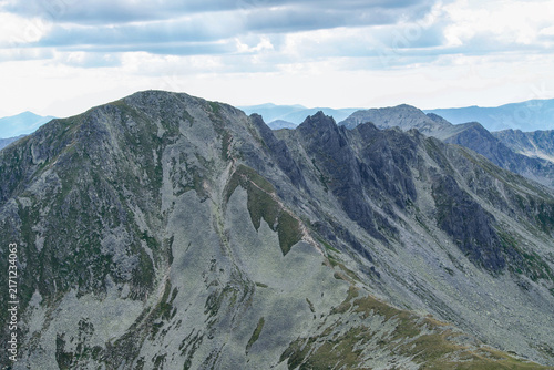 Canvas Print high mountain landscape, Peleaga Peak, Retezat Mountains, Romania