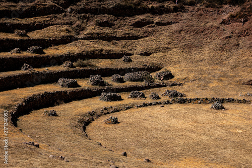 Moray archaeological complex, ancient Inca agricultural laboratory, Cusco.