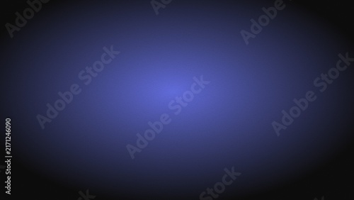 Horizontal Radial Gradient Background Transitioning from Vibrant Cobalt Blue Center through Royal Indigo to Black Base with Vignette