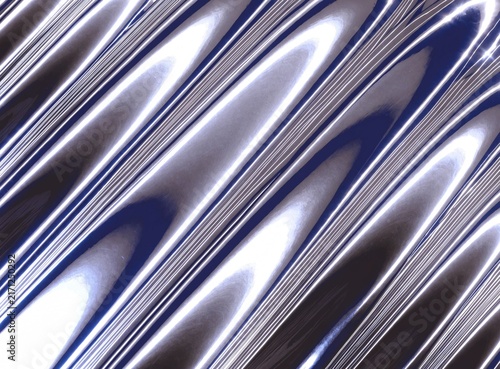 Sleek abstract background with metallic silver fluid ripples and chrome waves
