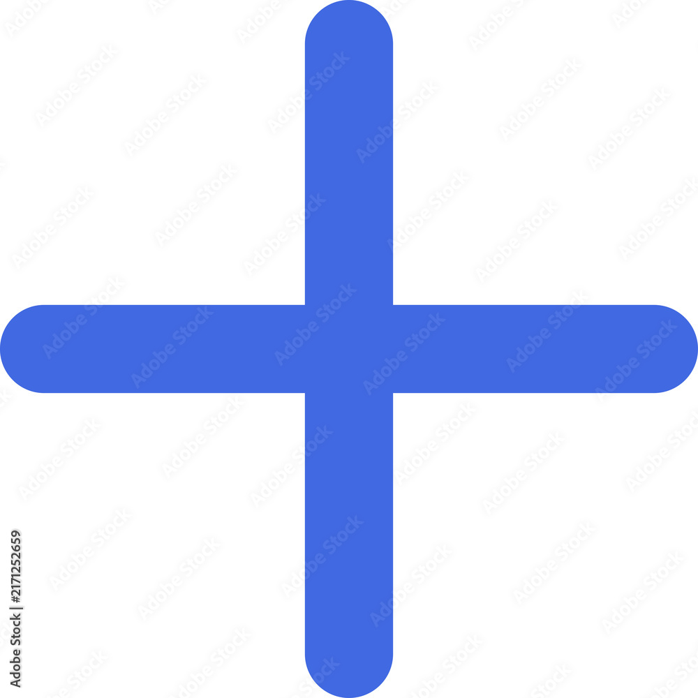 Obraz premium Royal Blue WhatsApp Add Plus Icon Isolated on Transparent Background PNG Chat Vector Symbol