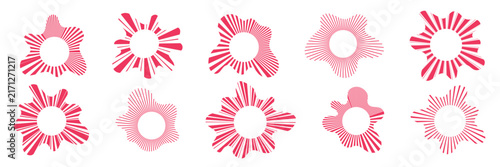 Canvastavla Hypnotic concentric rings spread outward like soundwaves, featuring gradient halftone dots and geometric precision for striking visual impact in contemporary graphic projects