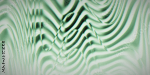 Obraz na plátně Crystallography-like marble veins in green and teal flow through embossed, warped relief with a dark grain