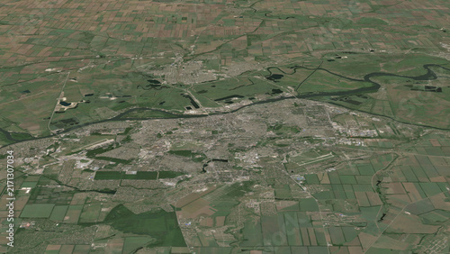 Cuadro en lienzo 3D illustration of Rostov-on-Don, Russian Federation
