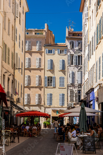 A walk through central Marseille reveals lively pedestrian streets, historic architecture, local shops and everyday urban life. A general view of the vibrant Mediterranean city in southern France