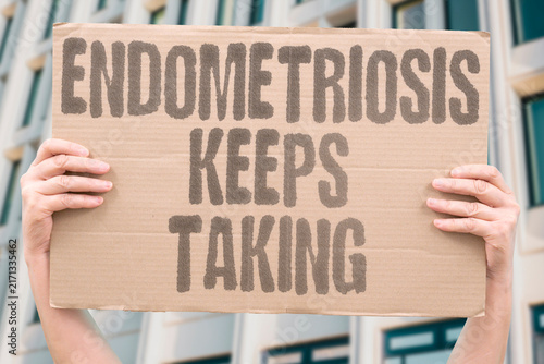 Картината върху платно "Endometriosis keeps taking" Disease repeatedly damages reproductive system