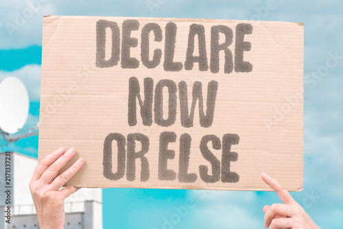 Foto "Declare now or else" Emergency powers must be used quickly