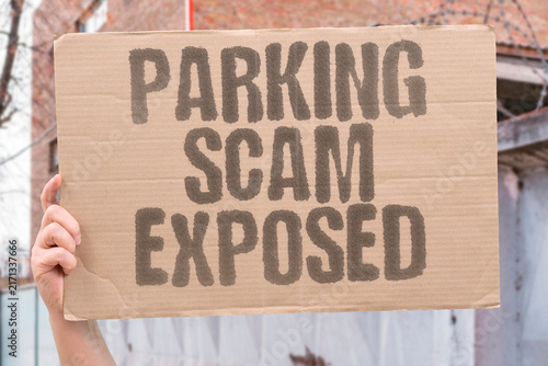 Photography "Parking scam exposed" Resident permits sold illegally online