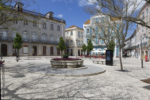 Square Viscount Serra do Pilar, Traditional architecture, Santarem, Ribatejo, Portugal