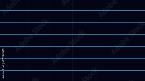 Abstract digital grid animation 4k background, with moving horizontal, blue lines for, technology and data concepts