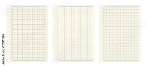 Dash grid paper Set notebook paper designs with patterns Bg with dotted grid lines Backdrop for bullet journal and notes Vector repeating workbook paper