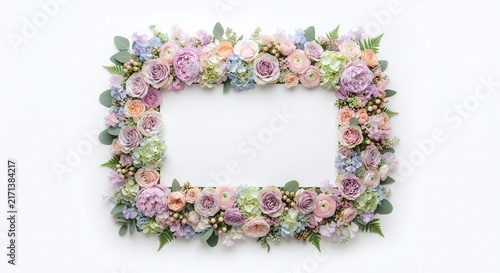 isolated white background, modern frame design for your works, text frame, image frame
