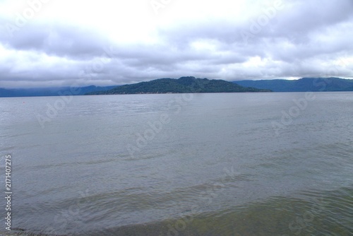 摩周阿寒国定公園の風景　屈斜路湖（砂湯）