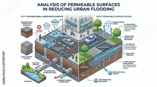 Urban Flooding Solutions Infographic