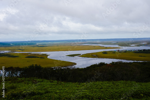 厚岸霧多布浜中国定公園の風景　霧多布湿原（琵琶瀬展望台）　