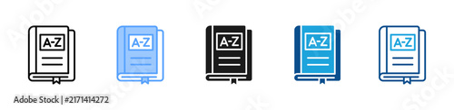 Foto Language Handbook web icon with multiple style collection