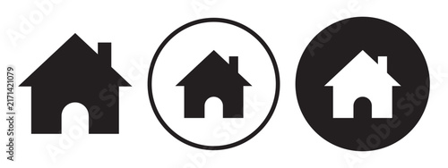 Stylized House Icon Silhouette Suitable For Graphic Designers.