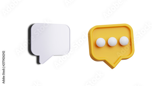 Foto Chat icon isolated on transparent background