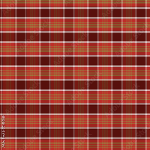 Seamless Christmas Red Checkered Fabric Pattern