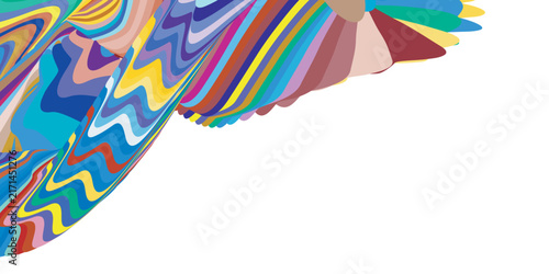 Vibrant Rainbow 3D Liquid Marble Presentation Template