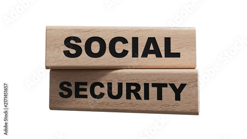 Bild auf Leinwand Time to social security symbol