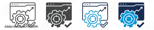 relevance icon set with multi concept