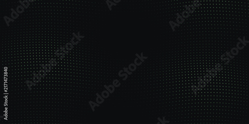 Black carbon fiber texture background, dark halftone dot pattern vector, sleek metallic mesh surface for automotive and tech design