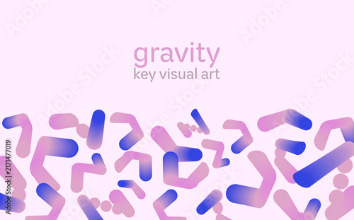 Abstract Geometric Science Background with Colorful Shapes and Gradient Elements