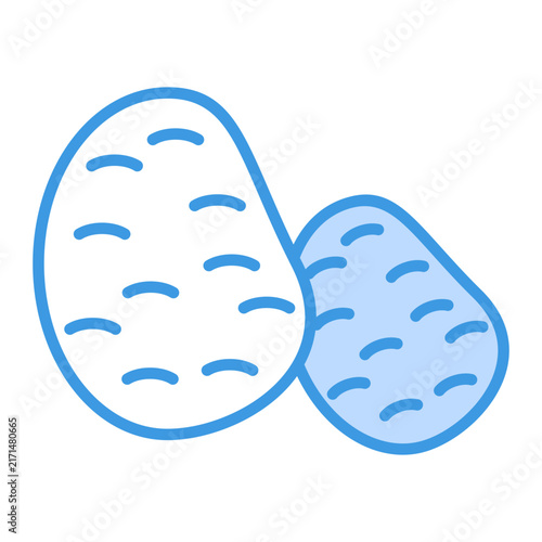 Принти на полотні potato icon