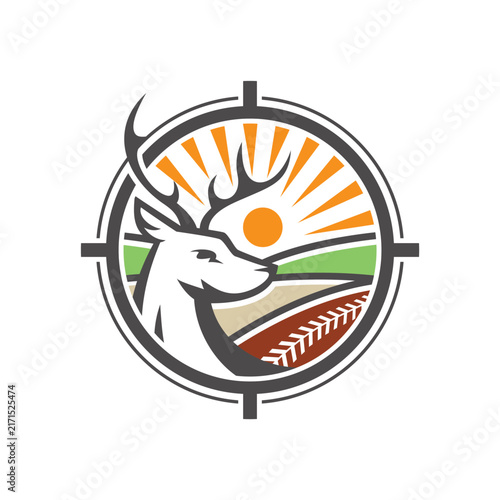 Deer Hunt And Farm Logo Design