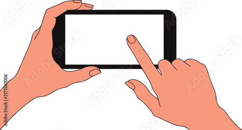 hand holding digital tablet