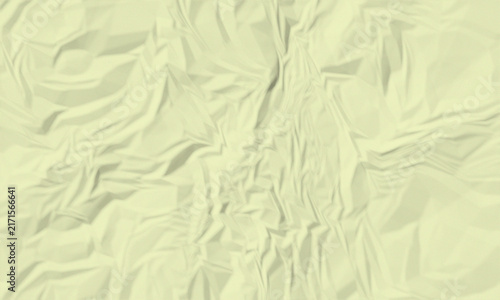 Light Yellow Crumpled Paper Texture Background