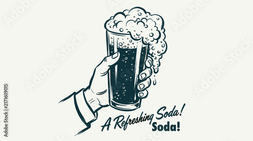 Foto Enjoy a refreshing fizzy soda today