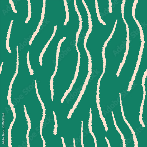 Seamless abstract pattern design. Endless texture, hand-drawn wavy lines, wav...