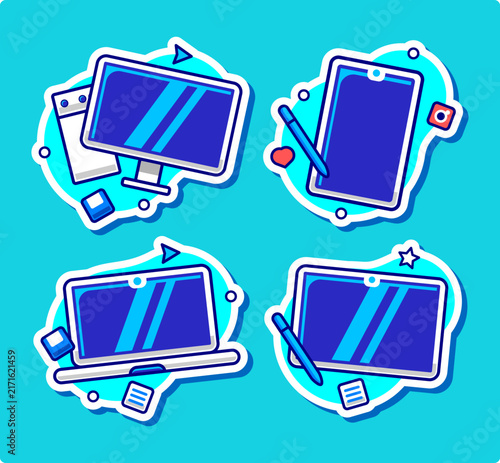 Back to Work Sticker Collection