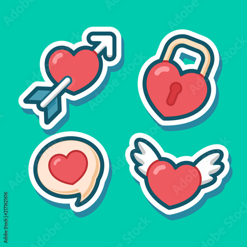 Cute Sticker of Love