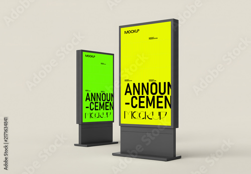 Stand City Light Box Mockup