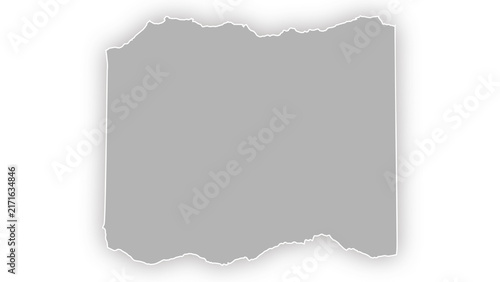 blank paper sheet with shadow