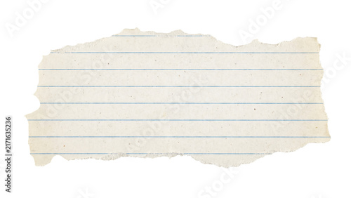 torn paper on white background